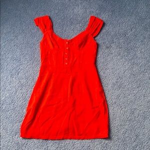 red mini dress